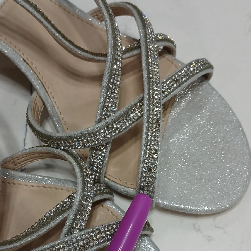 Nina Silver Strappy Women's Sandals